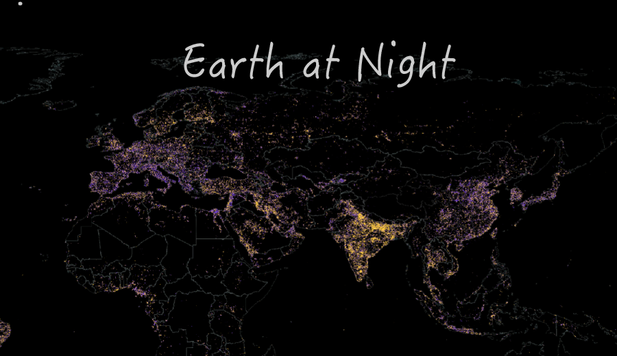 Earth at Night changes
